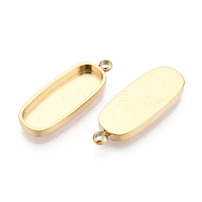 304 Stainless Steel Pendant Cabochon Component STAS-N115-42G-1