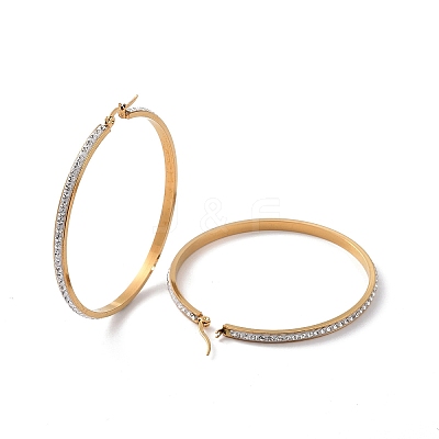304 Stainless Steel Hoop Earrings EJEW-N0031-11G-01F-1