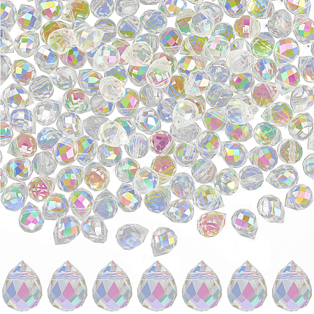 2 Strands Electroplate Glass Beads Strands EGLA-PA0001-01C-1