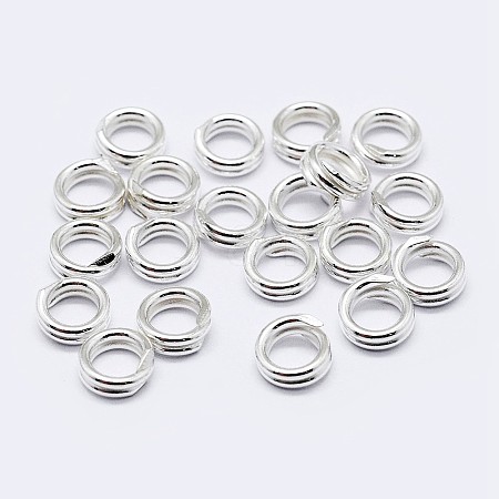 20Pcs 925 Sterling Silver Split Jump Rings STER-SC0001-42S-02-1