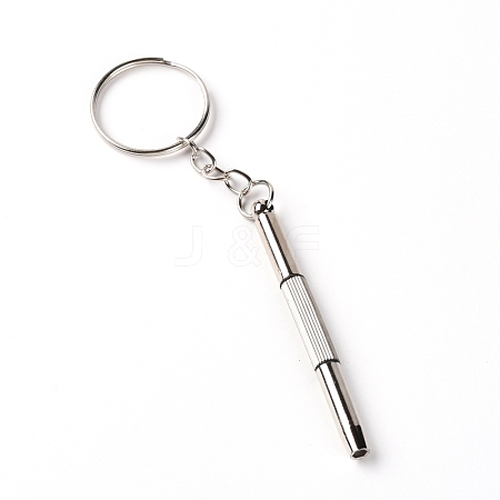 Iron Mini Keychain Eyeglass Screwdriver kit TOOL-WH0130-89-1