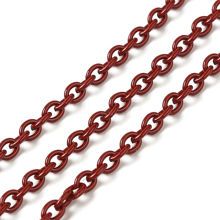 Spray Painted 304 Stainless Steel Cable Chains STAS-B067-06A-04-1