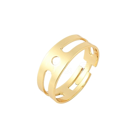 Blank Brass Finger Ring Bands KK-A272-05G-1