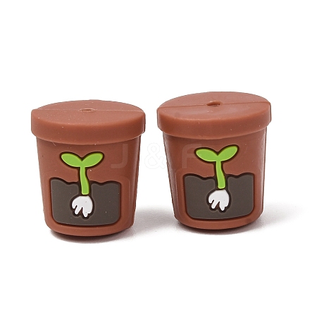 Food Grade Eco-Friendly Silicone Focal Beads SL-CBAECCD-02D-1