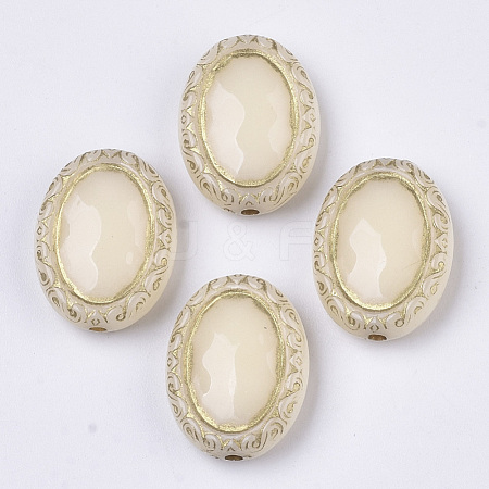 Plating Acrylic Beads X-PACR-T008-06E-1
