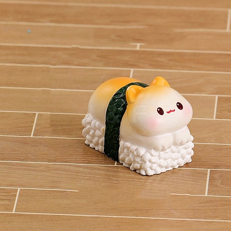 Cartoon Resin Animal Sushi Mini Model PW-WGD9310-03-1