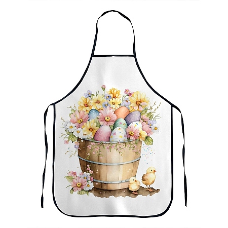 Easter Theme Polyester Sleeveless Apron PW-WG26712-05-1