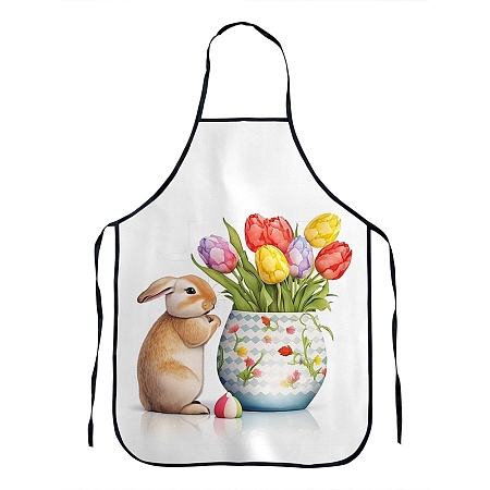 Easter Theme Polyester Sleeveless Apron PW-WG26712-09-1