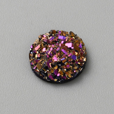 Druzy Resin Decoden Cabochons RESI-WH20007-01O-1