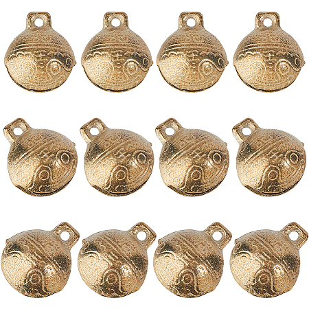 Brass Bell Pendants KKB-FH0001-01C-1