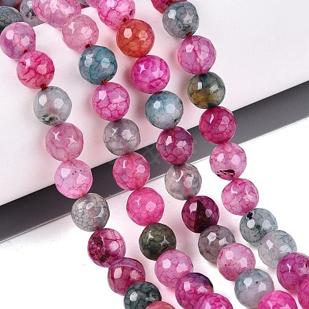 Natural Fire Crackle Agate Beads G-Q606-42A-03-1