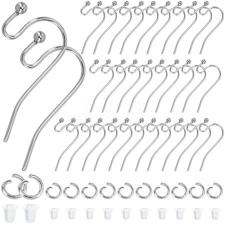 SOFPLATE 300Pcs 304 Stainless Steel Earring Hooks DIY-SP0001-04-1