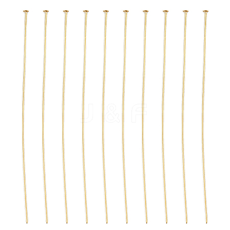 DICOSMETIC 150Pcs Brass Flat Head Pins KK-DC0003-81-1