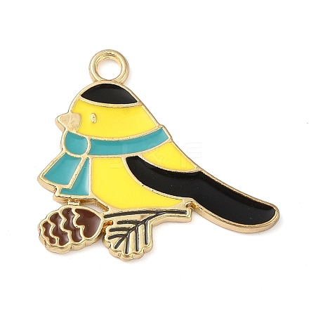 Alloy Enamel Pendants ENAM-U001-03F-G-1