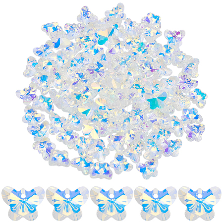 100Pcs Glass Charms GLAA-SP0001-66-1
