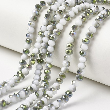 Electroplate Opaque Glass Beads Strands LS-EGLA-A034-P4mm-S18-1