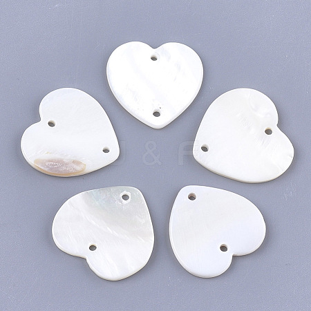 Freshwater Shell Links connectors SHEL-T012-63B-1