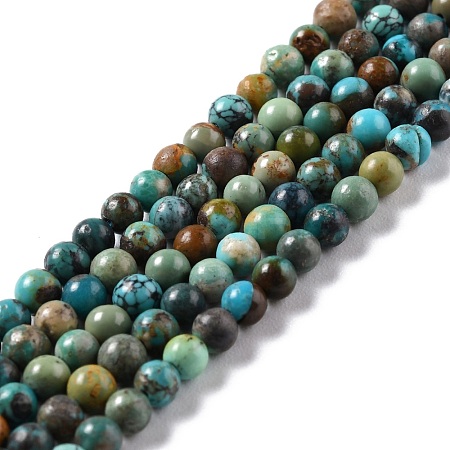 Natural HuBei Turquoise Beads Strands G-K312-26D-02-1