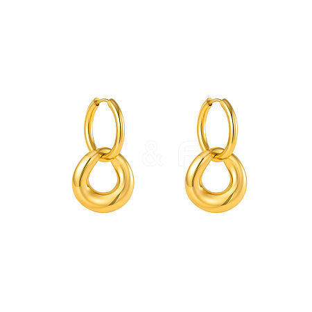 304 Stainless Steel Hoop Dangle Earrings for Women BL8973-2-1