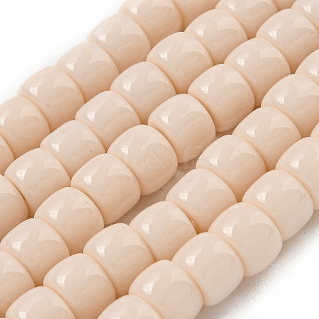 Opaque Glass Beads Strands X-GLAA-NH0002-B03-1