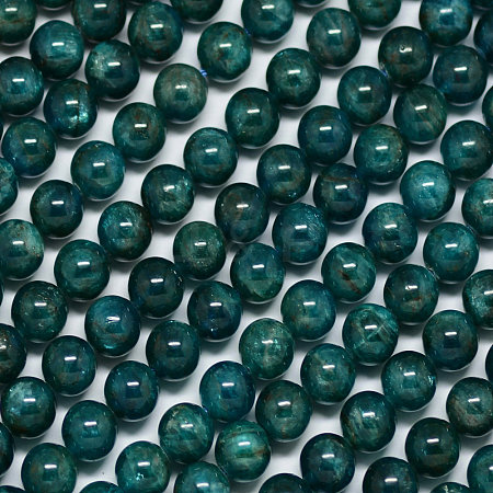 Natural Apatite Beads Strands G-A163-01-8mm-1