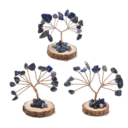 Natural Lapis Lazuli Chips Tree of Life Decorations GG-CBAEDF6-01J-1