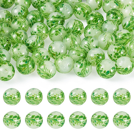 50Pcs Handmade Sand Lampwork Beads LAMP-TA0001-60B-1