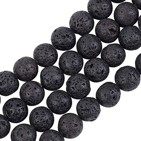 Natural Lava Rock Beads Strands X-G-OC0001-38-10mm-1