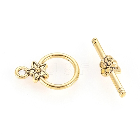 Tibetan Style Alloy Toggle Clasps GLF1075Y-1