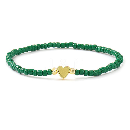 Christmas Glass Seed Beaded Stretch Bracelets for Women OT9576-6-1