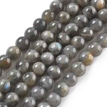 Natural Labradorite Beads Strands G-S333-6mm-035-01-1