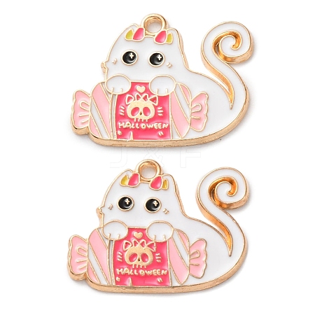 Halloween Alloy Enamel Pendants ENAM-Z022-02D-1