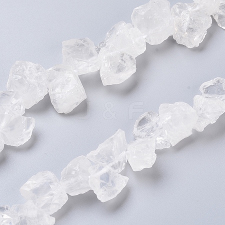 Natural Quartz Crystal Beads Strands G-I283-D06-1