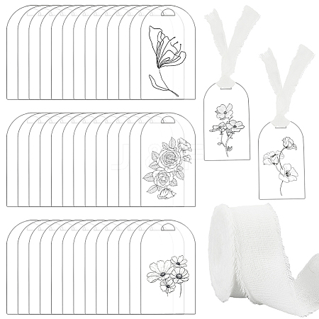 Acrylic Blank Place Card DIY-GA0006-64-1