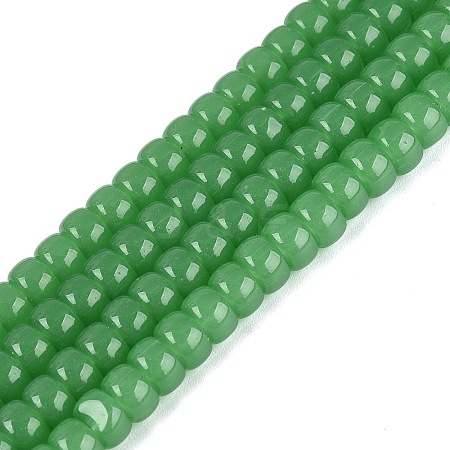 Imitation Jade Glass Beads Strands GLAA-NH0002-A01-B03-1