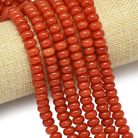 Natural Malaysia Jade Beads Strands G-B165-G01-5x8mm-12-1