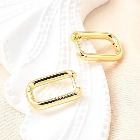 Brass Huggie Hoop Earrings EJEW-F245-04G-A-1