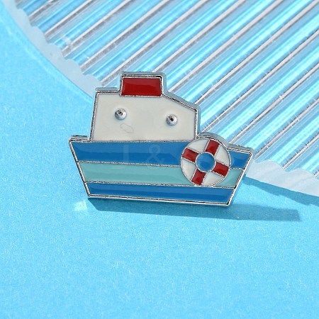 Ship Voyage Theme Enamel Pins JEWB-M048-04C-1