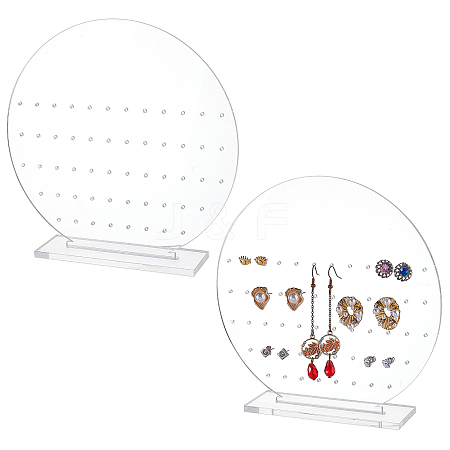 Acrylic Earring Display Stands EDIS-WH0006-33B-1