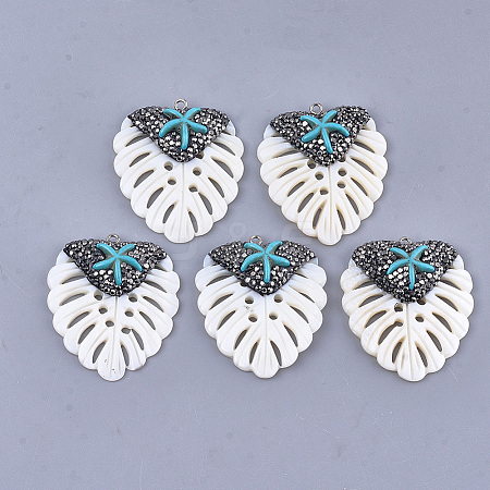 Freshwater Shell Pendants RB-T010-02-1