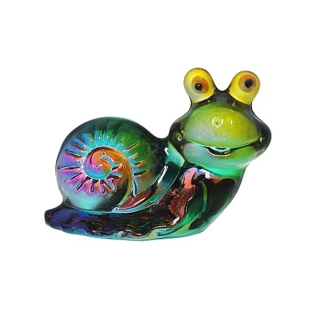 Glass 3D Snail Figurines PW-WG50214-03-1