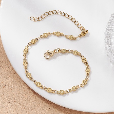 304 Stainless Steel Link Chain Bracelets for Women BJEW-JB12686-1