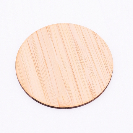 Flat Round Bamboo Boards for Painting AJEW-WH0129-29B-1