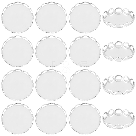 100Pcs 304 Stainless Steel Cabochon Settings FIND-BBC0003-49-1