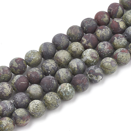 Natural Dragon Blood Stone Beads Strands X-G-T106-144-1
