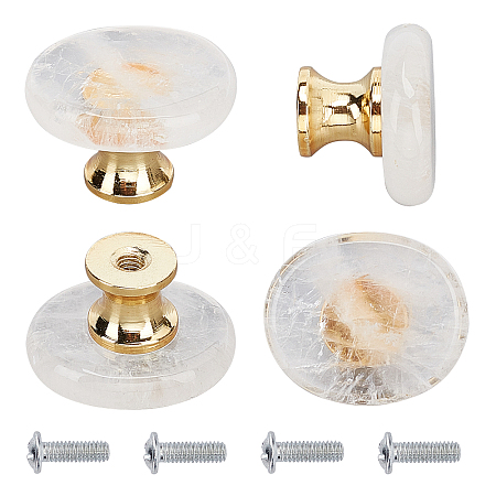 Natural Quartz Crystal Drawer Knobs FIND-WH0056-40P-04-1