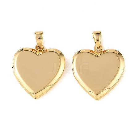 Brass Locket Pendants KK-CBA7157-08G-1