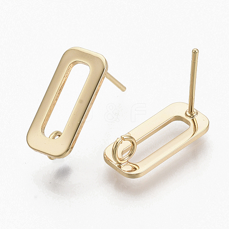 Brass Stud Earring Findings LS-X-KK-T056-10G-NF-1
