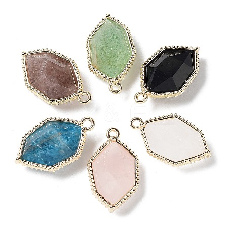 Natural Mixed Gemstone Pendants G-C087-03G-B-1