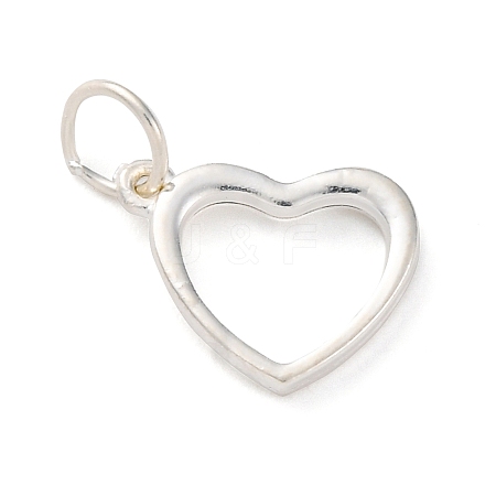 925 Sterling Silver Heart Charms STER-G045-01S-03-1